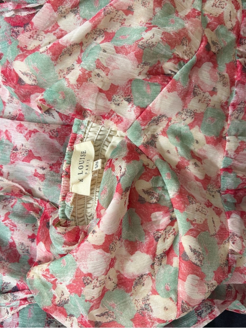 Coral & Mint Floral Maxi Dress